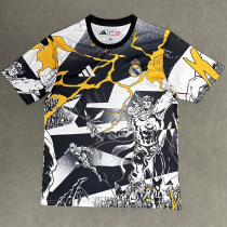 25-26 RMA White Black Joint Edition Training Shirts (漫画版)