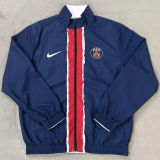 25-26 PSG White & Royal blue Double Sided Windbreaker (双面风衣)