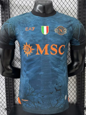 25-26 Napoli Halloween Blue Player Version Soccer Jersey