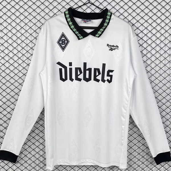 1995-1996 Monchengladbach Home Long Sleeve Retro Soccer Jersey (长袖)