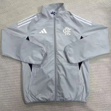 25-26 Flamengo Gray Windbreaker (白边)