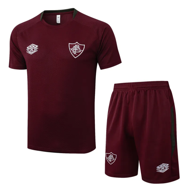 25-26 Fluminense Jujube red Training Short Suit #D25179
