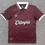 25-26 CD Olimpia Brown Red Special Edition Training shirts 洪都拉奥林