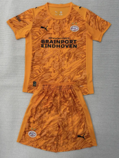 25-26 PSV Orange Goalkeeper Kids Soccer Jersey