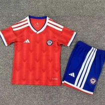 26-27 Chile Home Kids Soccer Jersey