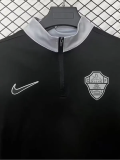 25-26 Elche CF Black Half Pull Sportswear Top #半拉上衣