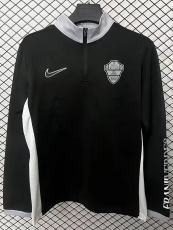 25-26 Elche CF Black Half Pull Sportswear Top #半拉上衣