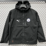 25-26 Man City Black Outdoor Jackets #Y017冲锋衣