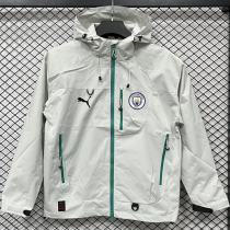 25-26 Man City Gray Outdoor Jackets #Y017冲锋衣