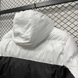 25-26 CV003 PSG Jordan White Black Hooded Cotton Coat #棉衣