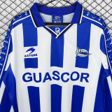 1998-1999 Alaves Home Long Sleeve Retro Soccer Jersey (长袖)