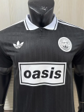 2025 Ad Oasis Joint Edition #25 Player Version Black Polo Short Sleeve (白边)