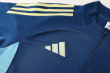 2025 AD Lake blue Half Pull Tracksuit #AB09 (半拉链)