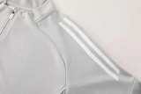 2025 AD Gray Half Pull Tracksuit #AB09 (半拉链)