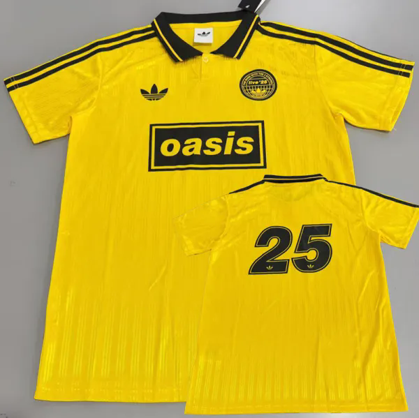 2025 Ad Oasis Joint Edition #25 Yellow Polo Short Sleeve (黑边)