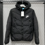 25-26 CV001 NK Black Hooded Cotton Coat #棉衣