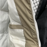 25-26 LT871 NK Khaki White Hooded Cotton Coat #棉衣