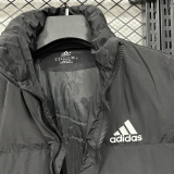 25-26 X9001 AD Black Hooded Cotton Coat #棉衣