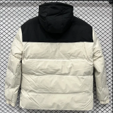 25-26 XD9901 NK Black White Hooded Cotton Coat #棉衣