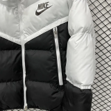 25-26 CV003 NK White Black Hooded Cotton Coat #棉衣