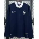 2014 France Home Long Sleeve Retro Soccer Jersey (长袖)