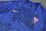 25-26 France Fancy blue Half Pull Tracksuit (半拉链)
