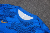 25-26 France Fancy blue Training Short Suit #D25137
