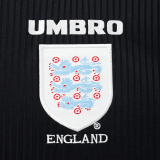 1998 England Black Retro Soccer Jersey
