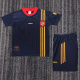 1996 Spain Away Kids Retro Soccer Jersey