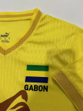 26-27 Gabon Yellow Player Version Soccer Jersey