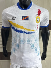 24-25 DR Congo Away Player Version Soccer Jersey (带星)