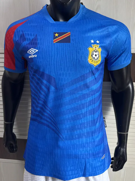 24-25 DR Congo Home Player Version Soccer Jersey (带星)