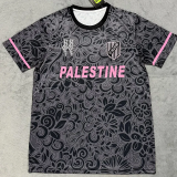 25-26 Palestine FC Grey Black Training shirts (英文广告)