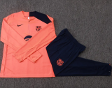 25-26 BAR Orange Half Pull Tracksuit #B25136(半拉链)