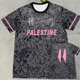 25-26 Palestine FC Grey Black Training shirts (英文广告)