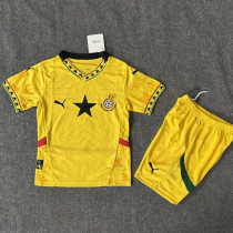 24-25 Ghana Away Kids Soccer Jersey