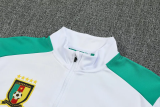 25-26 Cameroon White Half Pull Tracksuit (半拉链)