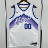 25-26 JAZZ MARKKANEN #00 White Top Quality Hot Pressing NBA Jersey