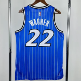 25-26 Magic WAGNER #22 Blue Top Quality Hot Pressing NBA Jersey(条纹)