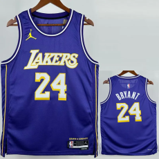 25-26 Lakers BRYANT #24 Purple Top Quality Hot Pressing NBA Jersey (Trapeze Edition) 飞人版