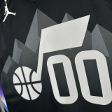 25-26 JAZZ MARKKANEN #00 Black Top Quality Hot Pressing NBA Jersey (Trapeze Edition) 飞人版
