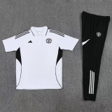 25-26 Man Utd White Short shirts and Long trousers Suit