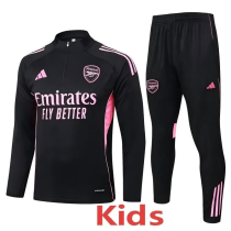 25-26 ARS Black Kids Half Pull Tracksuit #E25187(童装)(半拉链)