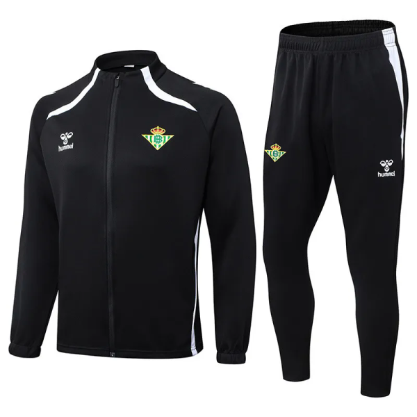 25-26 Real Betis Black Jacket Tracksuit