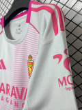 25-26 Zaragoza Pink Fans Soccer Jersey