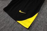 25-26 Ittihad Black Tank top and shorts suit #D25248