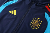 25-26 Spain Royal blue Hoodie Jacket Tracksuit