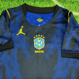 26-27 Brazil Away Kids Soccer Jersey
