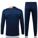 25-26 BAR Royal blue Kids Half Pull Tracksuit #E25209(童装)(半拉链)