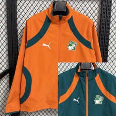 25-26 Ivory Coast Orange & Green Double Sided Windbreaker (双面风衣)